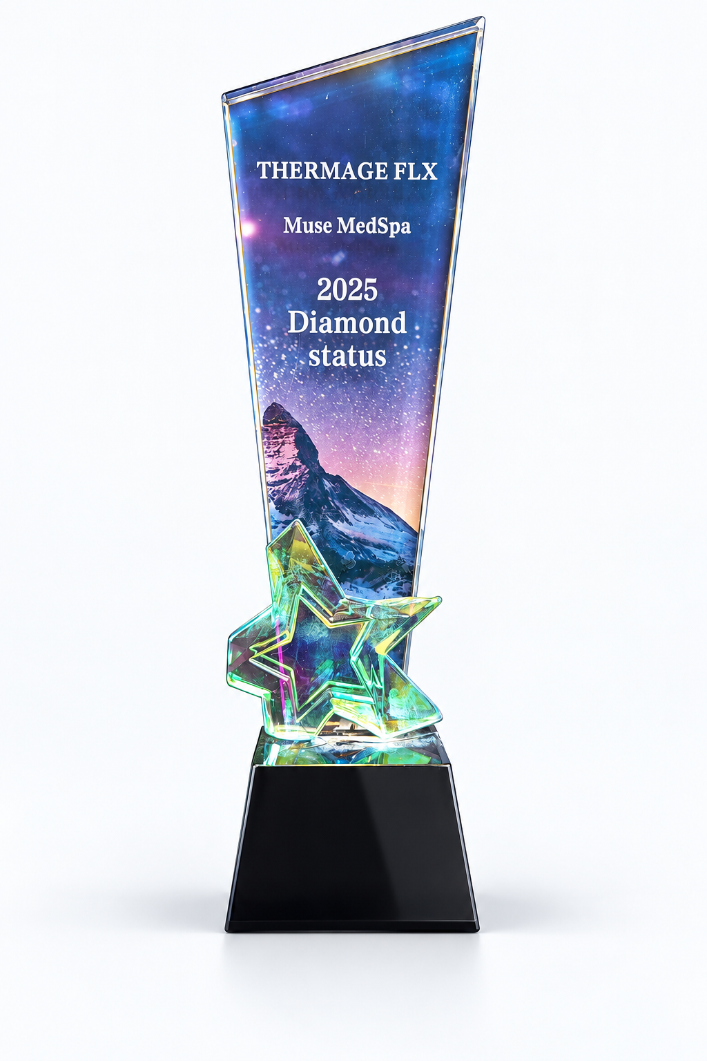 Studio rendering of Muse MedSpa’s Thermage FLX 2025 Diamond Status award