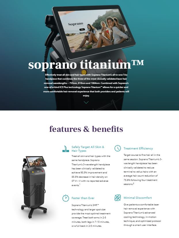 Alma Titanium benefits